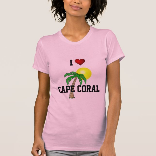 Florida: Ich Liebe Cape Coral. T-Shirt (Vorderseite)