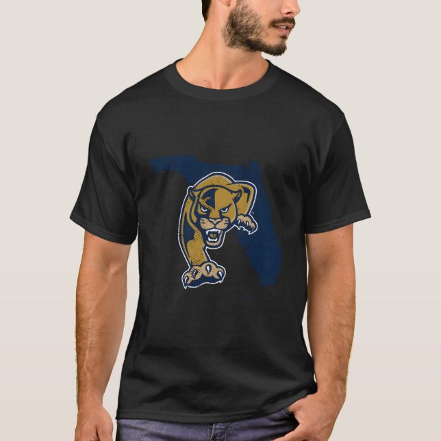 Florida International Fiu Panthers Staat Form T-Shirt (Vorderseite)