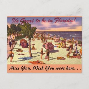 Florida, ist es groß, herein zu sein postkarte
