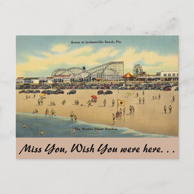 Florida, Jacksonville, die besten Strände der Welt Postkarte (Vorderseite)