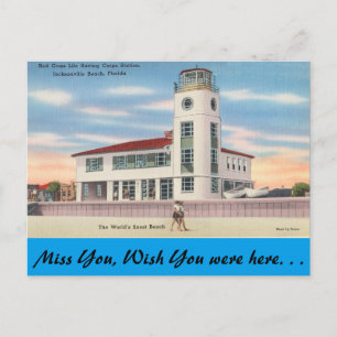 Florida, Jacksonville, Lebensrettungsstation Postkarte