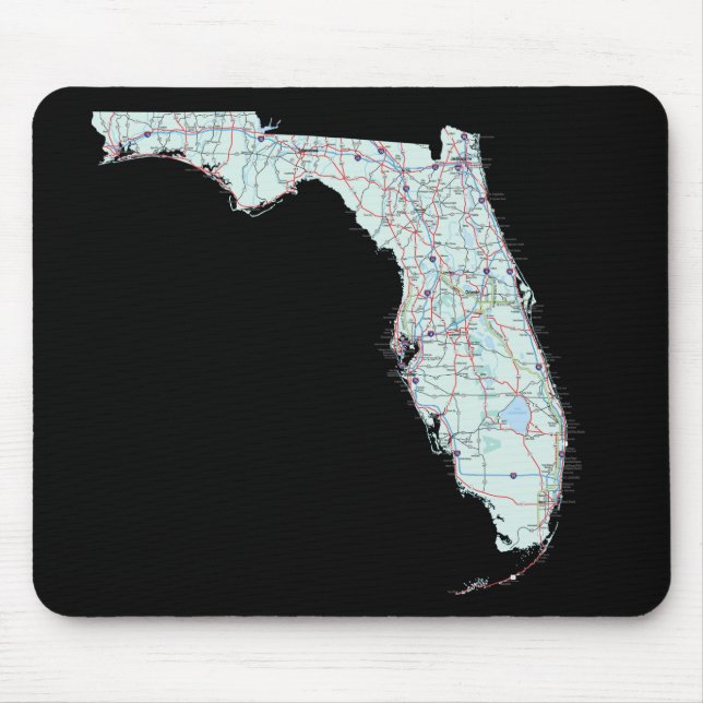 Florida-Karte Mousepad (Vorne)