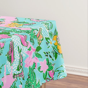 Florida-Karte Preppy Palm Beach Musterdruck Tischdecke