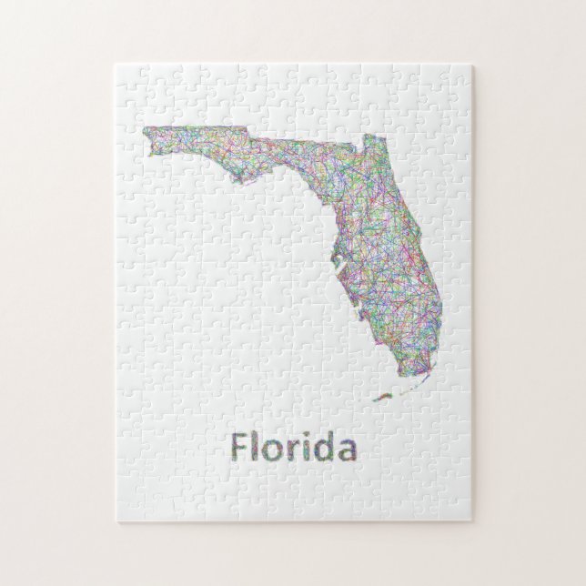 Florida-Karte Puzzle (Vertikal)