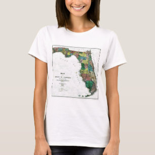 Florida-Karte und Staats-Flagge T-Shirt