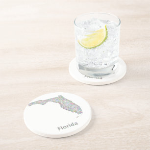 Florida-Karte Untersetzer