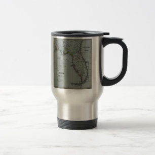 Florida-Karten-Reise-Tasse 1823 Reisebecher