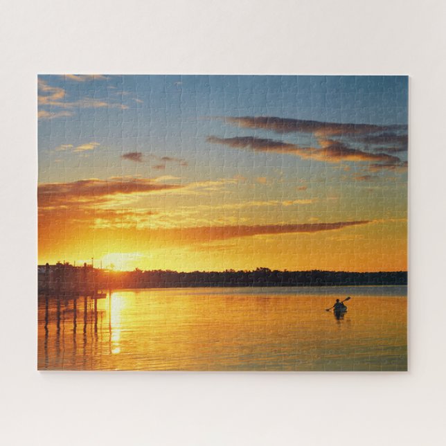 Florida Kayaker bei Sunset 16x20 Puzzle (Horizontal)