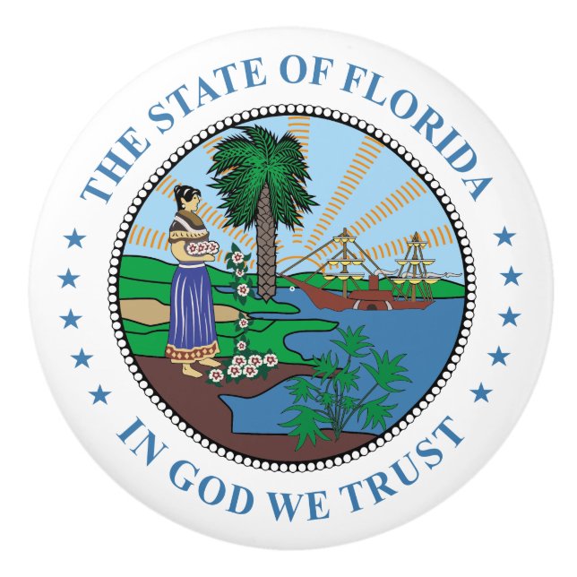 Florida Keramikknauf (Vorderseite)