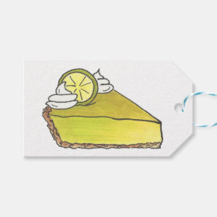 Florida Key Limon Pie Slice Dessert Feinschmecker  Geschenkanhänger