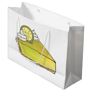 Florida Key Limon Pie Slice Dessert Feinschmecker Große Geschenktüte