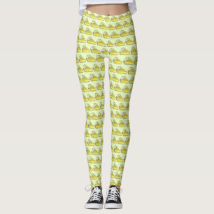 Florida Key Limon Pie Slice Slices Dessert Feinsch Leggings