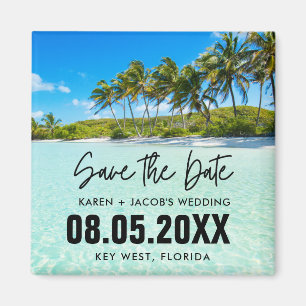Florida Keys Hochzeit in Urlaubsort Save the Date Magnet