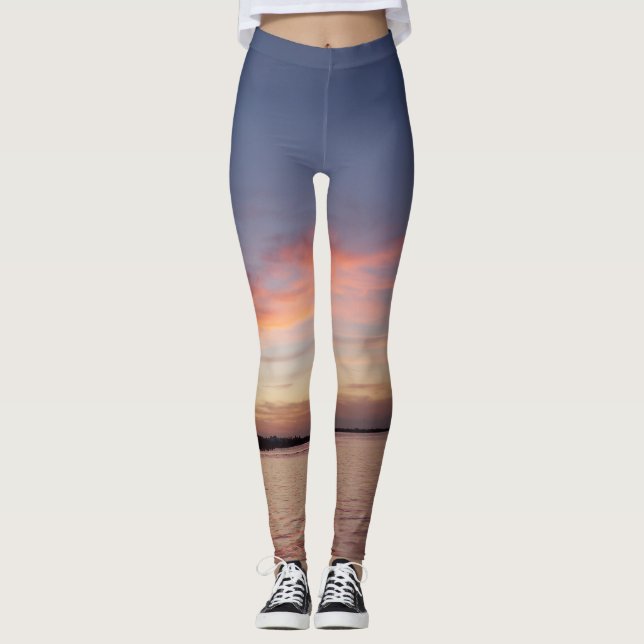 Florida Keys Leggings bei Sonnenuntergang (Vorderseite)