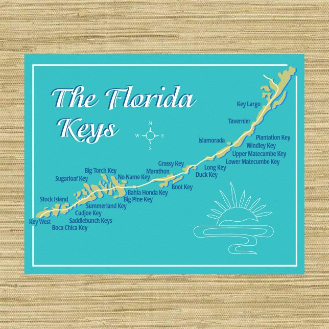 Florida Keys Map Poster (Von Creator hochgeladen)