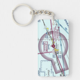 Florida Keys Marathon Airport Chart / Taxistand Schlüsselanhänger