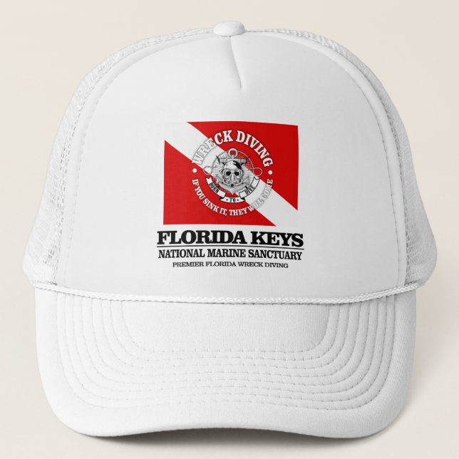 Florida Keys NMS (beste Wracks) Truckerkappe (Vorderseite)
