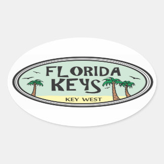 Florida Keys Ovaler Aufkleber