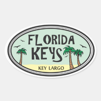 Florida Keys Ovaler Aufkleber