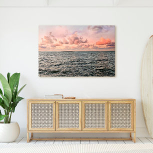 Florida Keys Pastel Ocean Sunset Scene Leinwanddruck