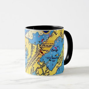 Florida Keys Seekarte Tasse