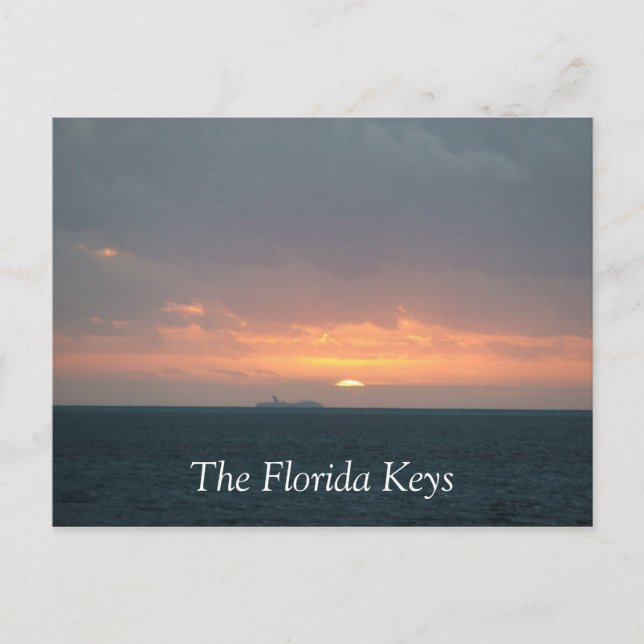 Florida Keys Sunrise Postkarte (Vorderseite)
