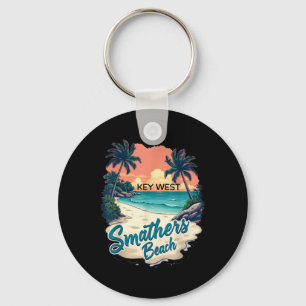 Florida Keys Vintage Key West Smathers Beach Schlüsselanhänger