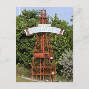 Florida Keys: Willkommen beim Marathon-Schild entl Postkarte