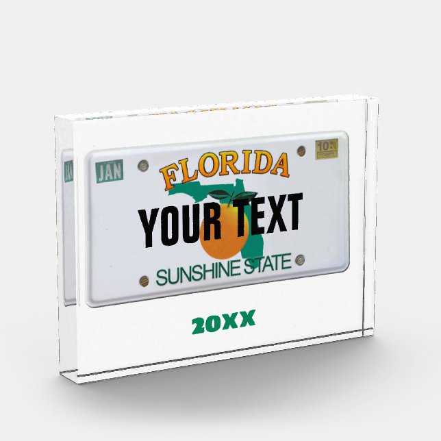Florida-Kfz-Kennzeichen Fotoblock (Links)