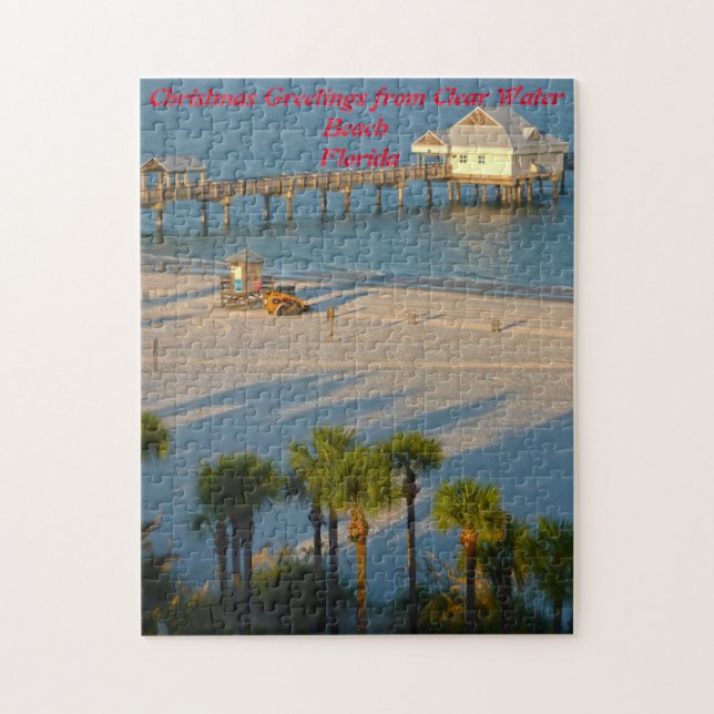 Florida klares Wasser Strand. Puzzle (Vertikal)