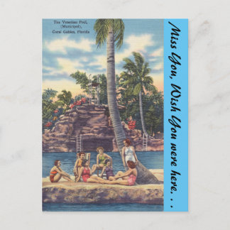 Florida, Korallengabel, Venezianischer Pool Postkarte
