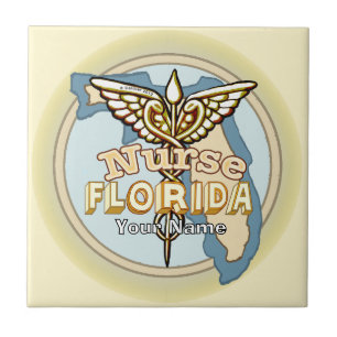 Florida Krankenpfleger Caduceus Kachel