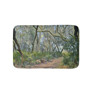Florida Lace Spanish Moss Impressionist Art Badematte