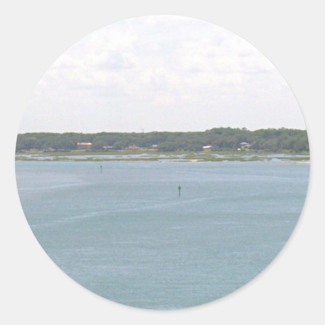 Florida Lake Runder Aufkleber (Vorderseite)