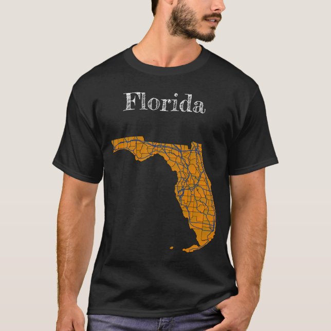 Florida Landkreises & Highways T - Shirt (Vorderseite)