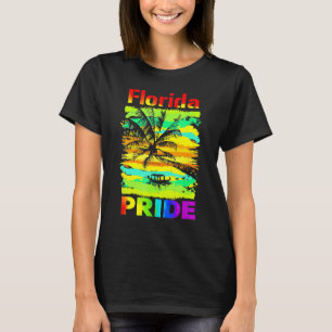Florida Lgbt Staat Gay Pride Regenbogenflagge Vint T-Shirt
