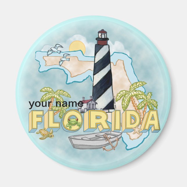 Florida Lighthouse-Magnet Magnet (Vorne)