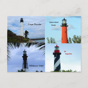 Florida Lighthouses Postkarte