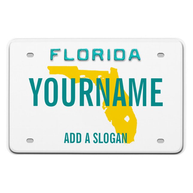 Florida-Lizenzschild (personalisiert) Magnet (Horizontal)