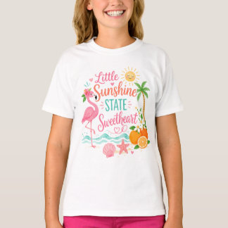 Florida-Mädchen-T-Shirt mit Thema T-Shirt