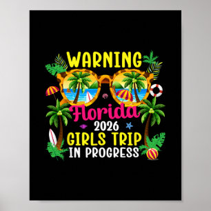 Florida Mädchen-Trip in Arbeit 2026 Florida Urlaub Poster