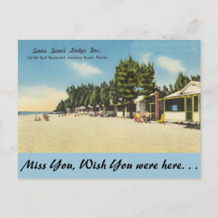 Florida, Madeira Beach, Sans Souci Lodge Inc. Postkarte