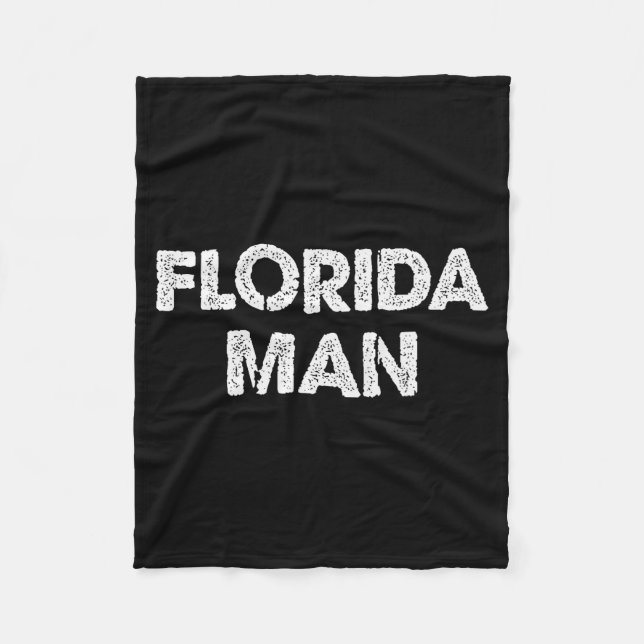 Florida Man - Funny Meme  Fleecedecke (Vorderseite)