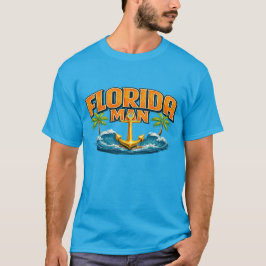 Florida Man | Grafikdruck Nautilus-Anker Strand T-Shirt