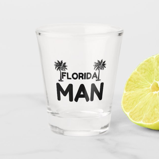 fLORIDA MAN Schnapsglas (Vorderseite)