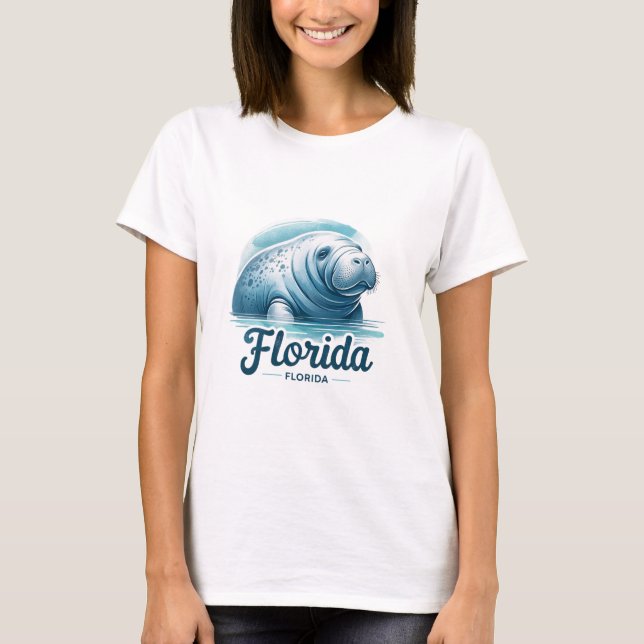 Florida, Manatee, T-Shirt (Vorderseite)