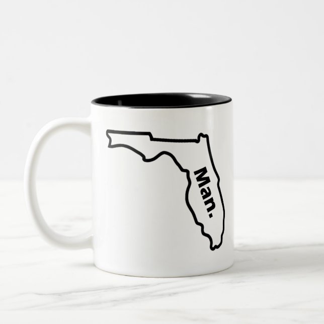 Florida-Mann Zweifarbige Tasse (Links)
