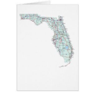 Florida Map Blank Card