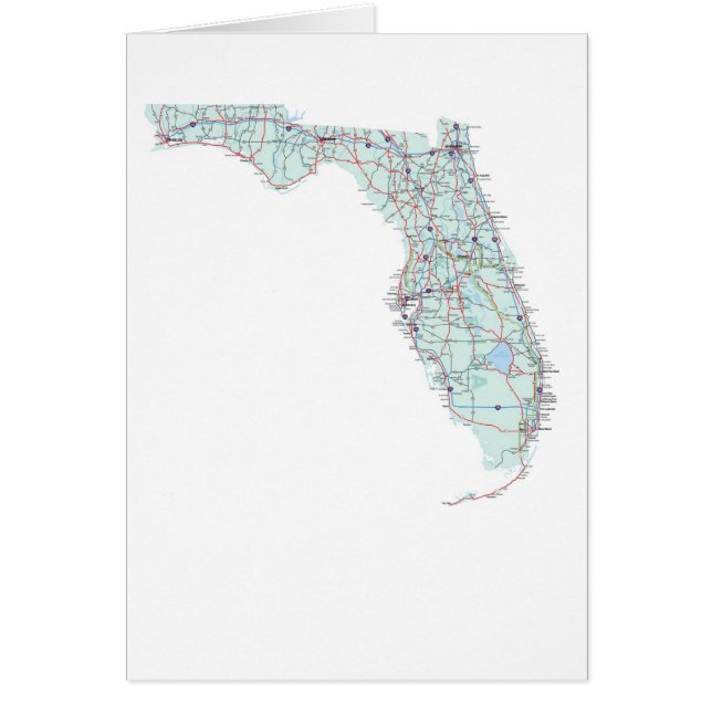 Florida Map Blank Card (Vorne)