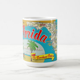 Florida Map Kaffeetasse